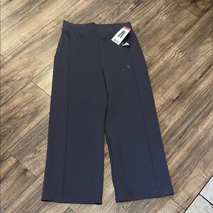 adidas Wide-Leg Active Pants in Charcoal
